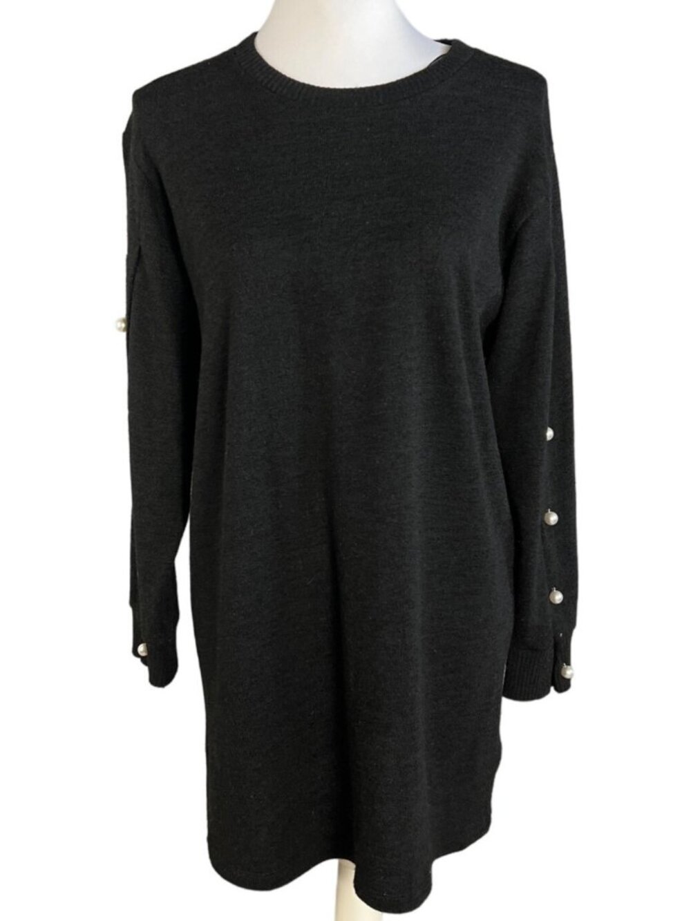 Zara Pearl Sleeves Oversized Sweater/dress size Small